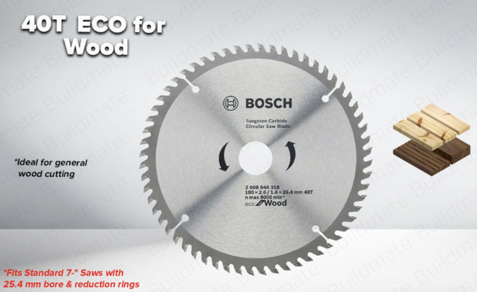Bosch Circular Saw Blade 7 1/4" 60 Teeth 2608644279 — available from Ceylon Platinum Trading, Matara